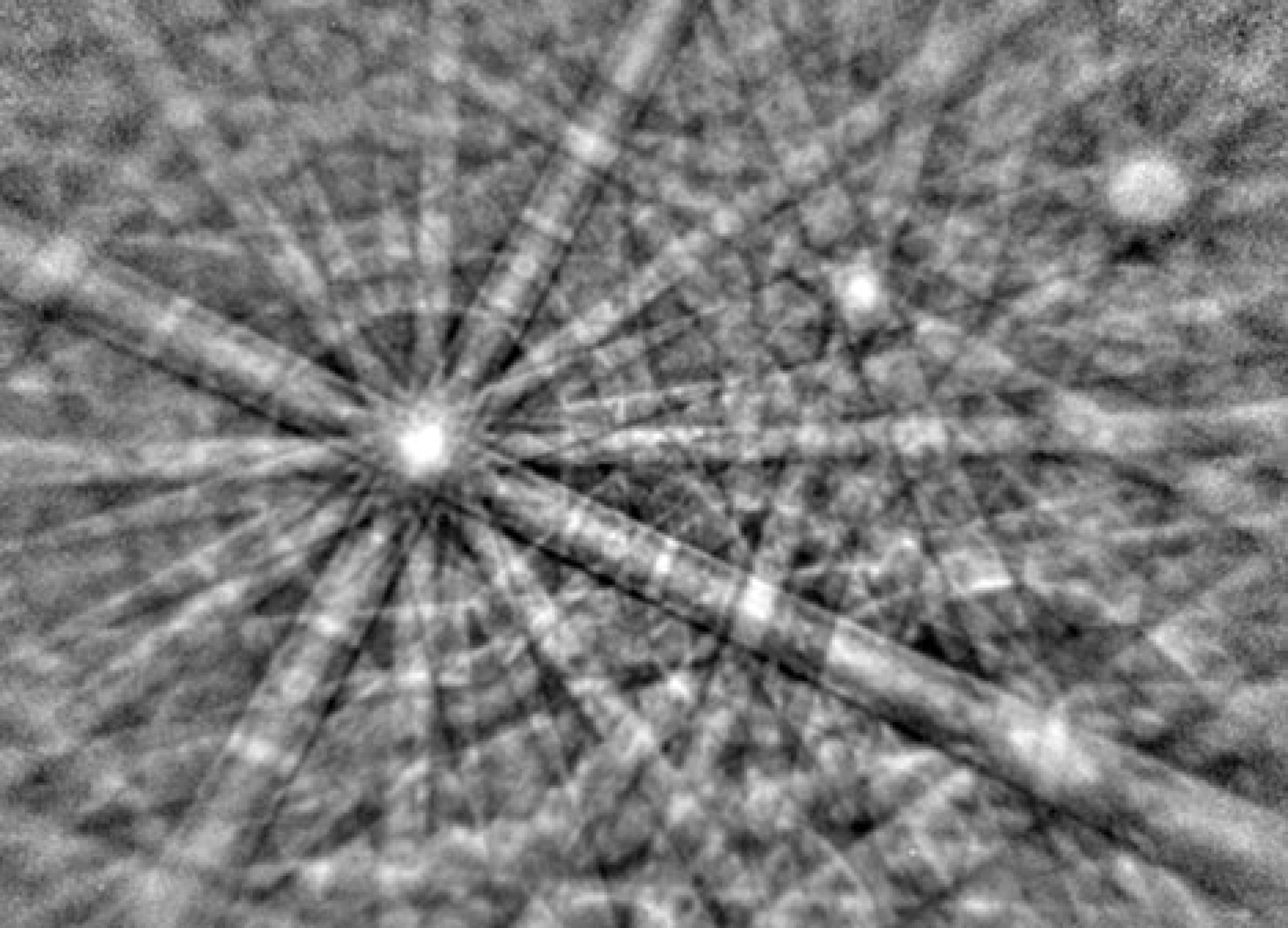 EBSD image of Cr3Si showing Kikuchi pattern (example image from Bruker), allowing the identification of crystal structure of the selected mineral phase.: EBSD image of Cr3Si showing Kikuchi pattern (example image from Bruker), allowing the identification of crystal structure of the selected mineral phase.