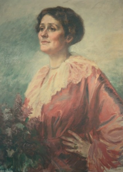 Rudi Huber, Felicitas Kammerer, Öl auf Leinwand, 1916